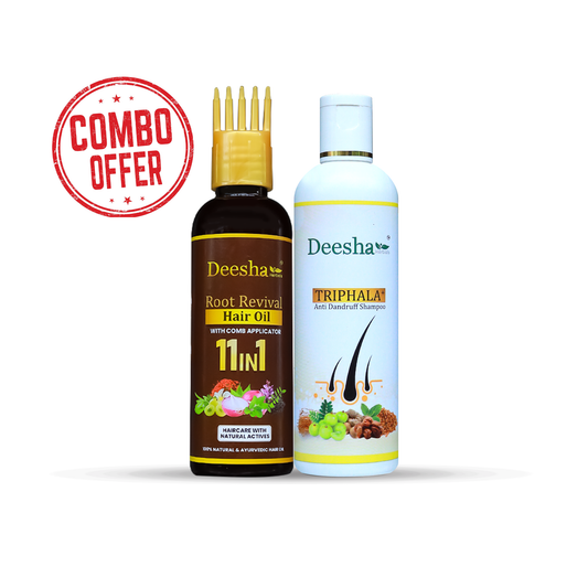 Root Revival Hair Oil & TRIPHALA+ Shampoo