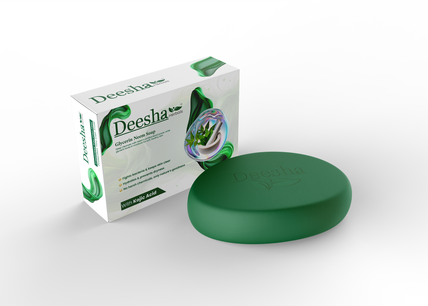 Glarenatural Pure Neem Glycerin Soap Herbal Protection