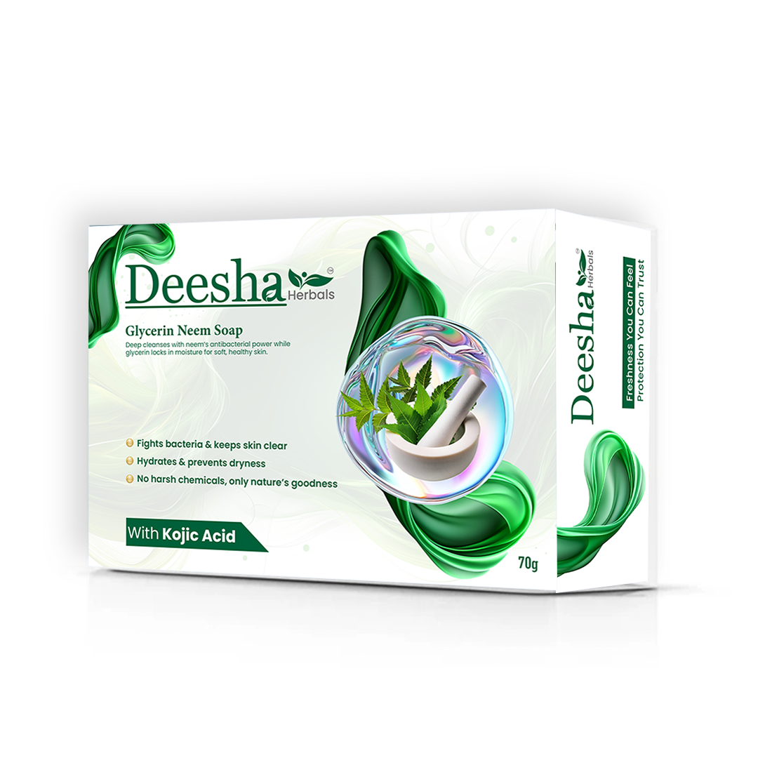 Glarenatural Pure Neem Glycerin Soap Herbal Protection